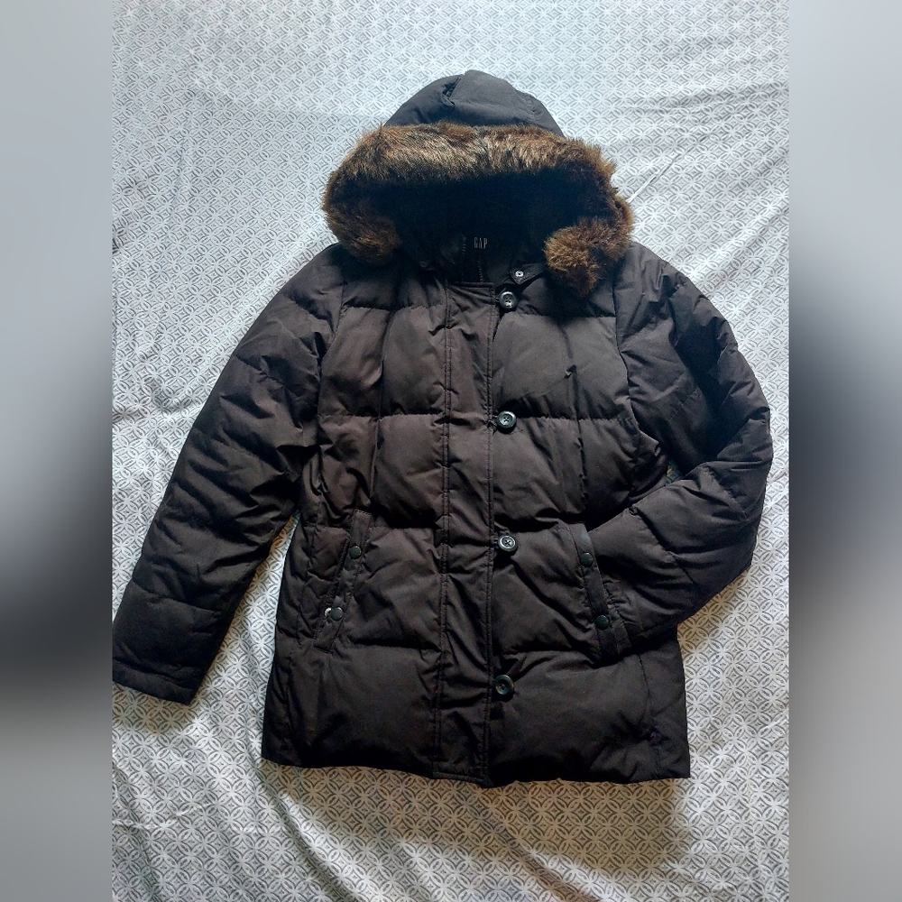 GAP Brown Fur Winter Coat